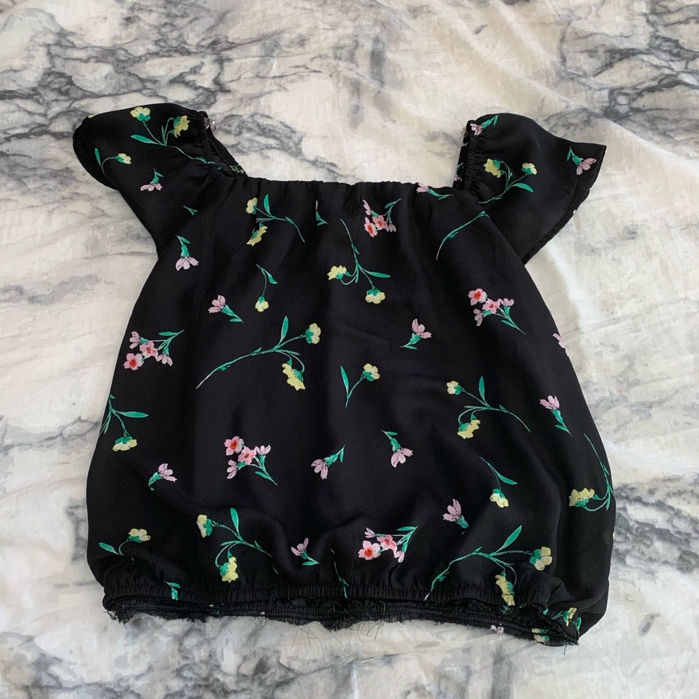 floral off the shoulder